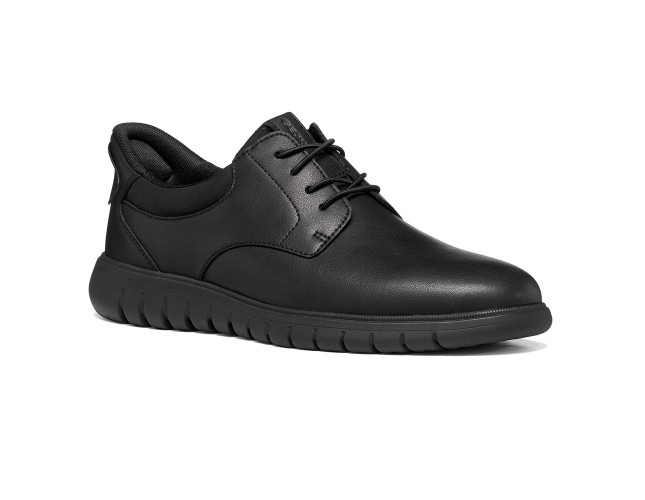 Pantofi barbati, piele naturala, Geox, U664JA-0009B-C9999, negru - 5
