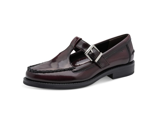 Pantofi dama, piele ecologica, Tamaris, 1-24253-47-537, bordo - 3