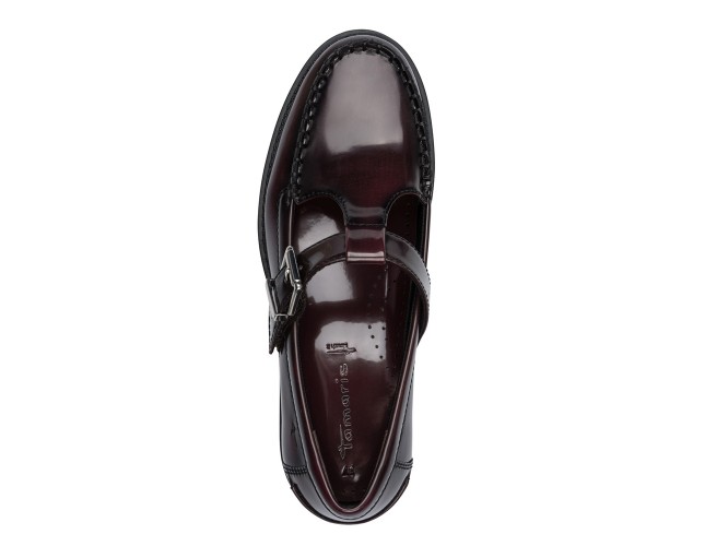 Pantofi dama, piele ecologica, Tamaris, 1-24253-47-537, bordo - 7