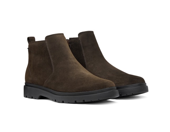 Ghete barbati, piele naturala, Geox, U46HNC-00022-C6006, maro - 4