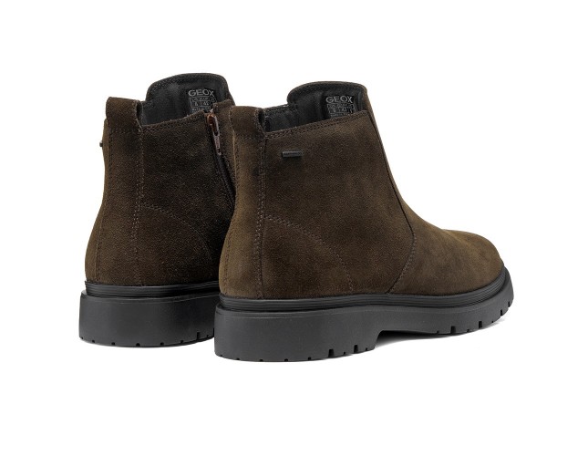 Ghete barbati, piele naturala, Geox, U46HNC-00022-C6006, maro - 5