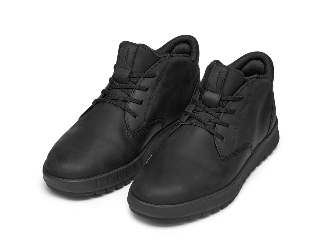 Ghete barbati, piele naturala, Geox, U56MAB-000FF-C9999, negru
