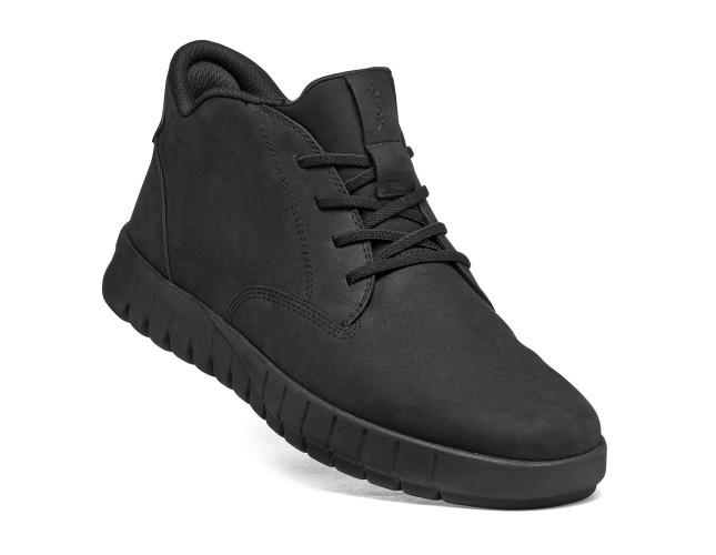 Ghete barbati, piele naturala, Geox, U56MAB-000FF-C9999, negru