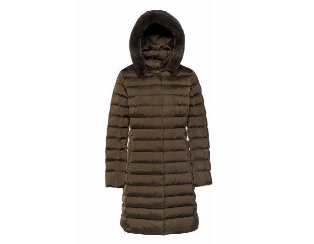 Geaca dama, poliester, Geox, W6626H-T3122-F6216, maro - 2