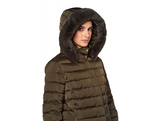 Geaca dama, poliester, Geox, W6626H-T3122-F6216, maro - 9